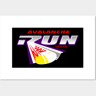 Avalanche Run Bobled Coaster Ride Posters and Art